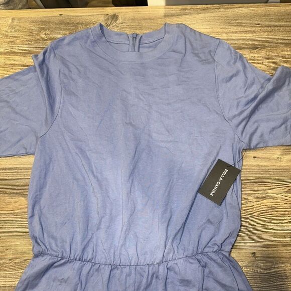 Bella + Canvas B3099 Ladies Relaxed Fit Crewneck Jersey Short Sleeve Dress. N - Picture 2 of 9